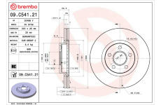 Brzdový kotouč BREMBO 09.C541.21
