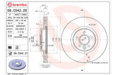 Brzdový kotouč BREMBO 09.C542.21