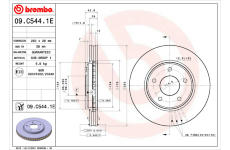 Brzdový kotúč BREMBO 09.C544.1E