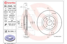 Brzdový kotouč BREMBO 09.C545.11