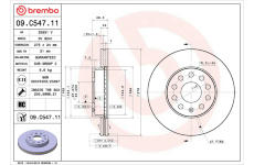 Brzdový kotúč BREMBO 09.C547.11