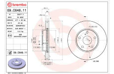 Brzdový kotouč BREMBO 09.C648.11