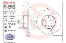 Brzdový kotouč BREMBO 09.C649.11