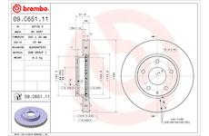 Brzdový kotouč BREMBO 09.C651.11