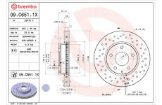 Brzdový kotouč BREMBO 09.C651.1X