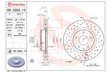 Brzdový kotouč BREMBO 09.C652.1X