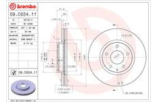 Brzdový kotouč BREMBO 09.C654.11