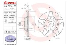 Brzdový kotouč BREMBO 09.C654.75