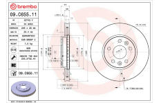 Brzdový kotúč BREMBO 09.C655.11