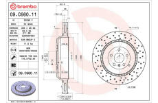 Brzdový kotouč BREMBO 09.C660.11