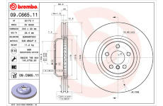 Brzdový kotúč BREMBO 09.C665.11