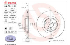 Brzdový kotouč BREMBO 09.C821.11