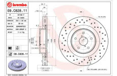 Brzdový kotouč BREMBO 09.C828.11