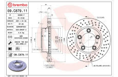 Brzdový kotouč BREMBO 09.C879.11