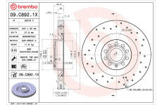 Brzdový kotouč BREMBO 09.C892.1X