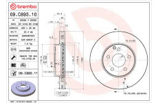 Brzdový kotouč BREMBO 09.C893.11