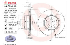 Brzdový kotúč BREMBO 09.C894.11