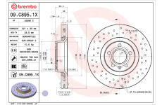 Brzdový kotouč BREMBO 09.C895.1X