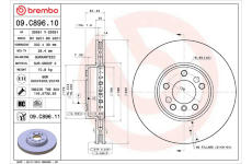 Brzdový kotouč BREMBO 09.C896.11