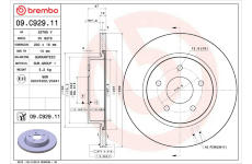 Brzdový kotúč BREMBO 09.C929.11