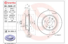 Brzdový kotouč BREMBO 09.C929.21