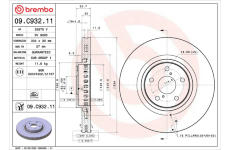 Brzdový kotouč BREMBO 09.C932.11