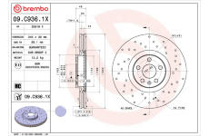 Brzdový kotouč BREMBO 09.C936.1X