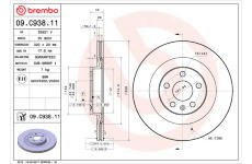 Brzdový kotúč BREMBO 09.C938.11