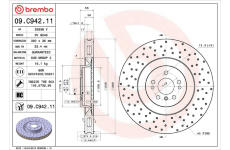 Brzdový kotouč BREMBO 09.C942.11