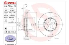 Brzdový kotouč BREMBO 09.C990.21