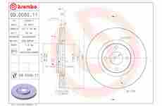 Brzdový kotouč BREMBO 09.D050.11