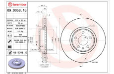 Brzdový kotouč BREMBO 09.D058.1G