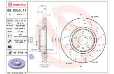 Brzdový kotúč BREMBO 09.D058.1X