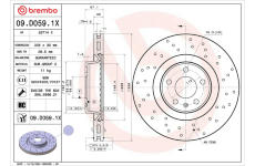 Brzdový kotouč BREMBO 09.D059.1X