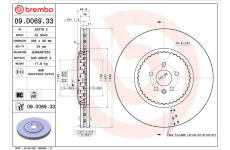 Brzdový kotouč BREMBO 09.D069.33