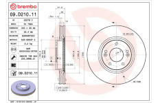 Brzdový kotouč BREMBO 09.D210.11