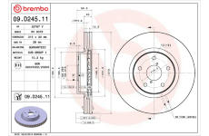 Brzdový kotúč BREMBO 09.D245.11