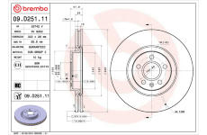 Brzdový kotouč BREMBO 09.D251.11