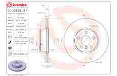 Brzdový kotouč BREMBO 09.D338.21