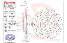 Brzdový kotouč BREMBO 09.D339.11