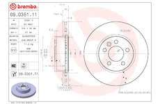 Brzdový kotouč BREMBO 09.D351.11