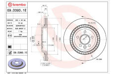 Brzdový kotúč BREMBO 09.D393.1E