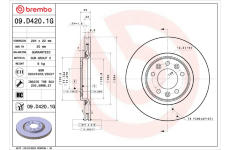 Souprava brzd, koutocova brzda BREMBO KT 10 051