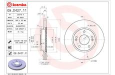 Brzdový kotouč BREMBO 09.D427.11