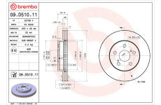 Brzdový kotúč BREMBO 09.D510.11