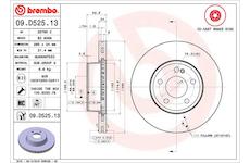 Brzdový kotouč BREMBO 09.D525.13