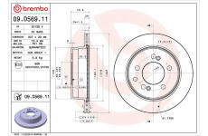 Brzdový kotouč BREMBO 09.D569.11