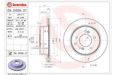 Brzdový kotouč BREMBO 09.D569.21