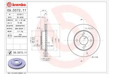 Brzdový kotouč BREMBO 09.D572.11