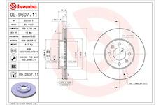 Brzdový kotouč BREMBO 09.D607.11